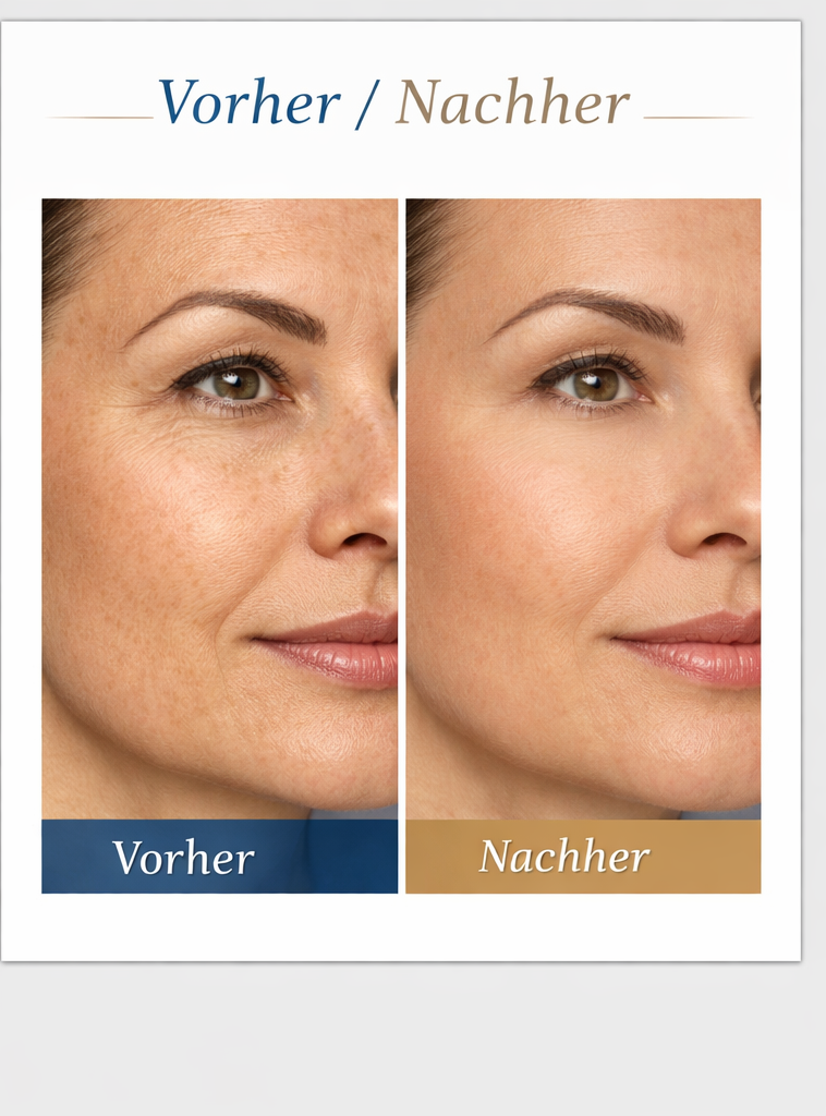 Visualisierte Hautbildverfeinerung durch PlexR Lumen mit glatter und frischer wirkender Haut